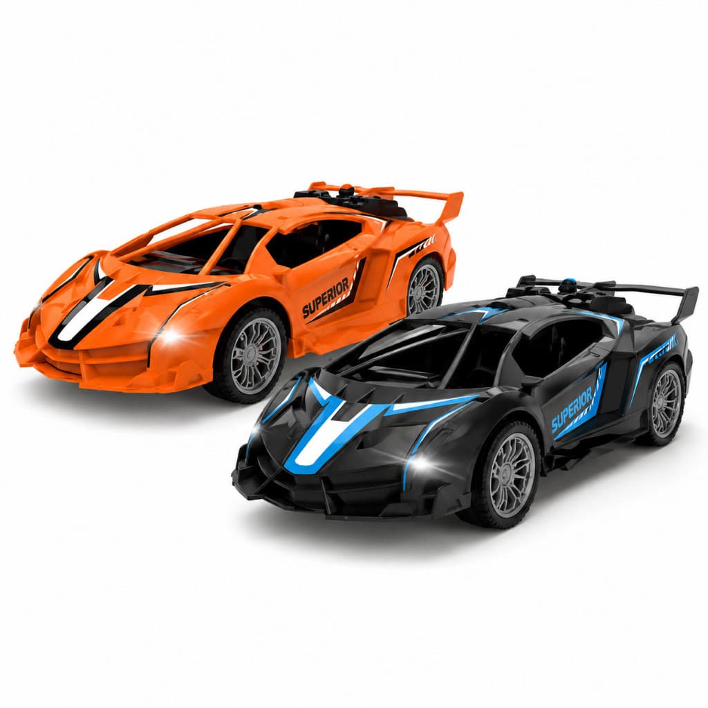 Carro de Controle Remoto Infantil RC Recarregável USB, Carrinho Esportivo de Corrida Alta Velocidade para Crianças