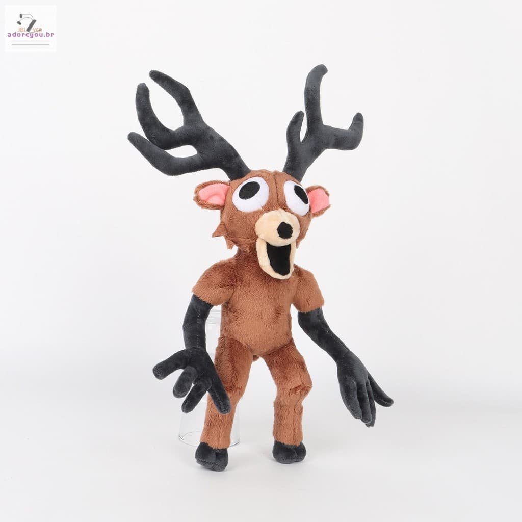 Brinquedo De Pelúcia De Cervo De 38 Cm-99 Noites Na Floresta Bicho Para Crianças Aniversário Presente De Natal Decoração