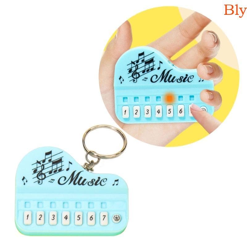 Bly Mini Chaveiro De Teclado Eletrônico Multifuncional Com Brinquedo Musical De Luzes