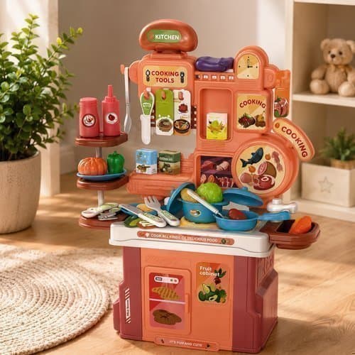 Kit Cozinha Infantil Completa Utensilios 46 Pecas Brinquedo Educativo Crianca