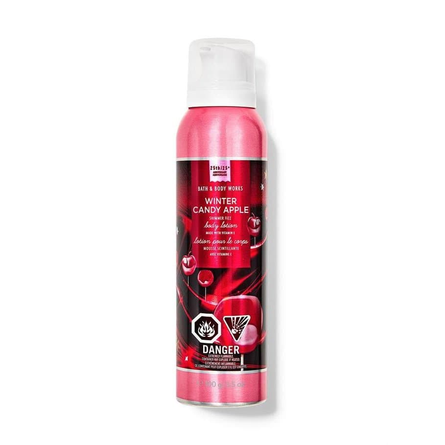 Hidratante Corporal Efervescente  Winter Candy Apple Shimmer Bath & Body Works 100g