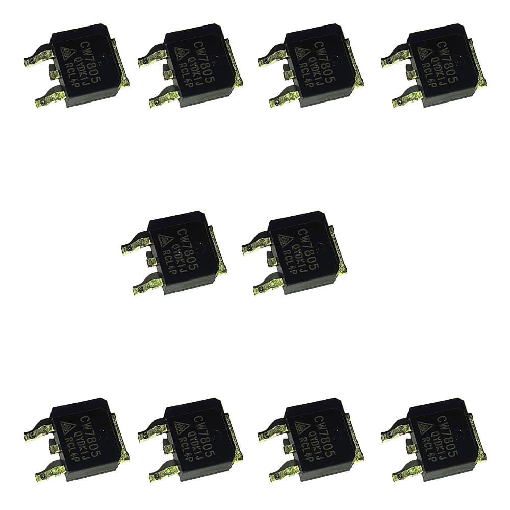Kit 10 Reguladores De Tensão 5v 78m05 Smd T0-252
