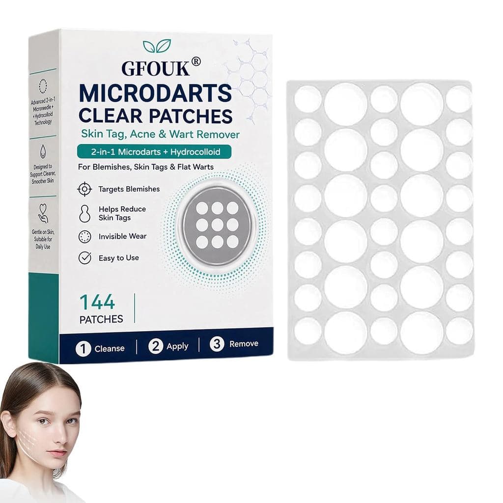 MicrodartsCleares, 2026 Novo Microdarts Avançado para Acne, GFOUK 2 em 1 Microdarts e Hidrocoloide, com Ácido Salicílico