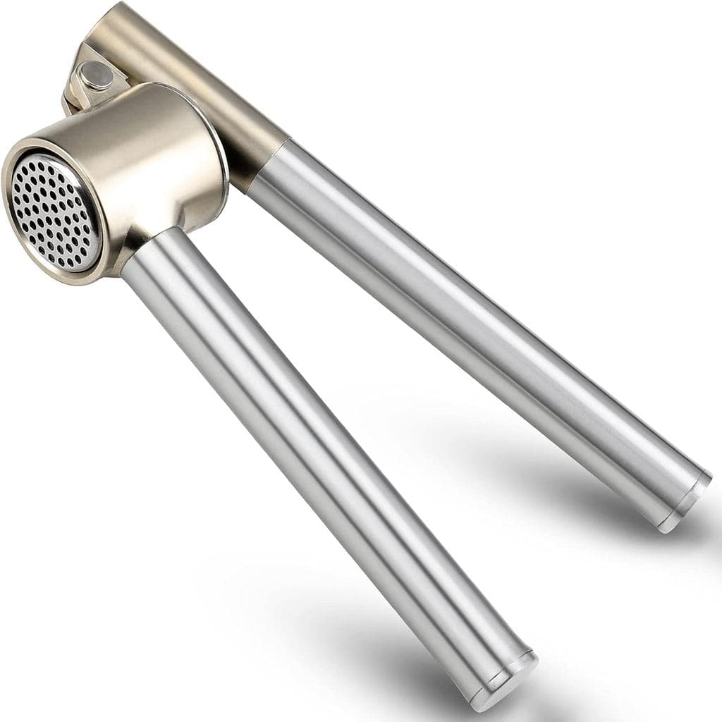 Espremedor de Alho, Triturador e Esmagador de Alho em Aço Inoxidável 304, Resistente, Fácil de Usar, À Prova de Ferrugem