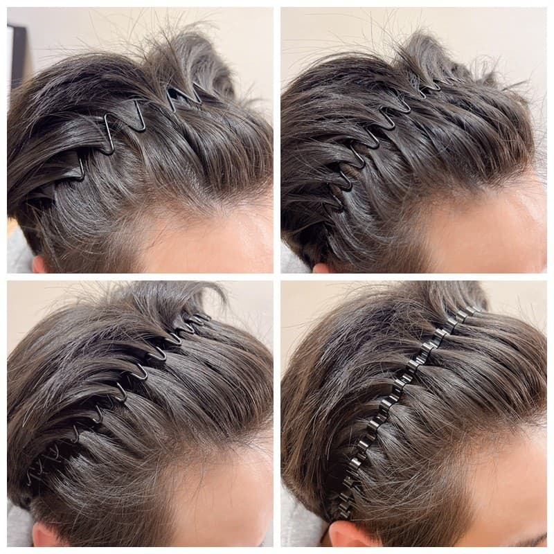 Homens bandana na moda passeio invisível esportes bandana volta cabeça lavagem rosto cabelo quebrado arrumado Hairpin Al