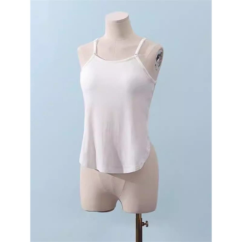 Uma peça abdômen bolso adulto proteção da barriga estilingue pijamas feminino solto superior interior Bottoming Halter r