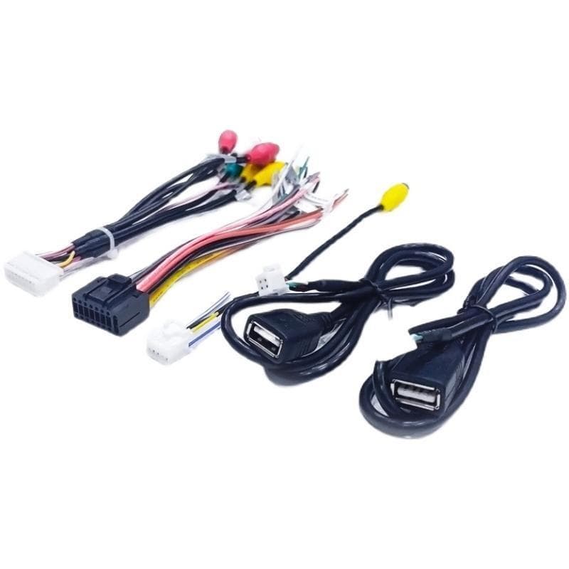 Antigo clássico Ford Fox controle Central navegação Android tela grande potência alto-falante fio chicote linha traseira