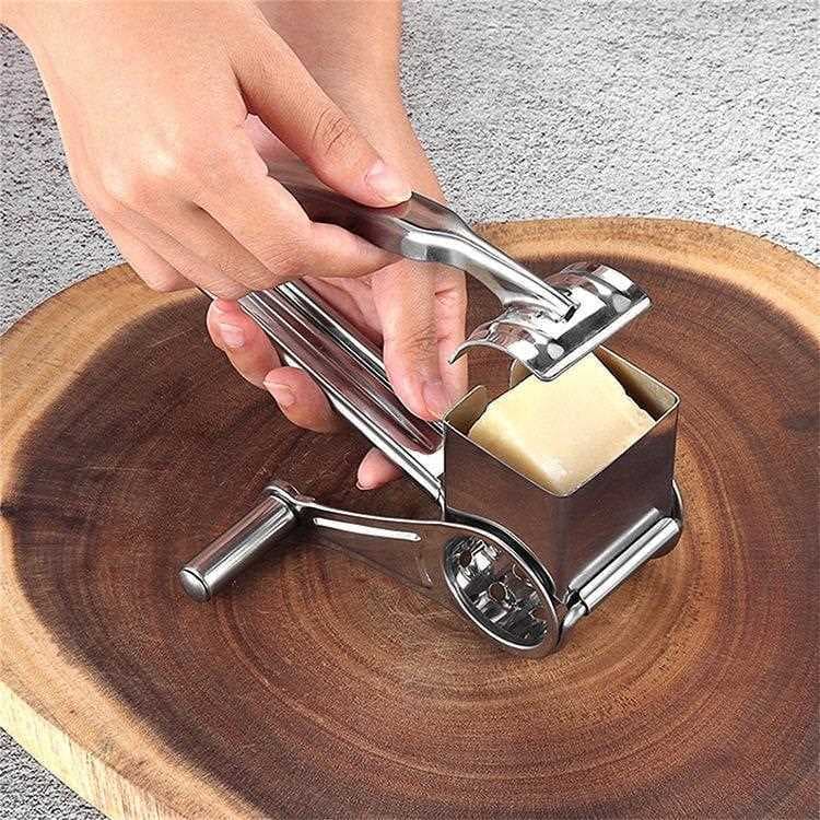 Fabricante de plaina de queijo de aço inoxidável de segunda geração, ralador de queijo rotativo com manivela manual, ace
