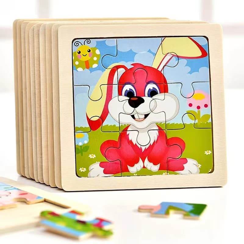 Quebra-cabeças educativos de madeira brinquedos educativos infantis jogos de quebra-cabeça infantis