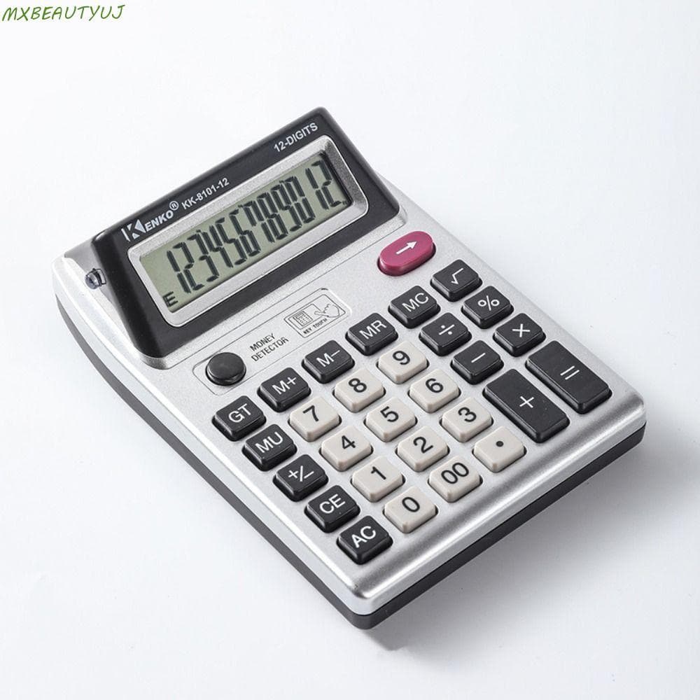 Calculadora De 12 Dígitos , Multifuncional De Contador Financeiro De Tela Dupla Mesa Portátil