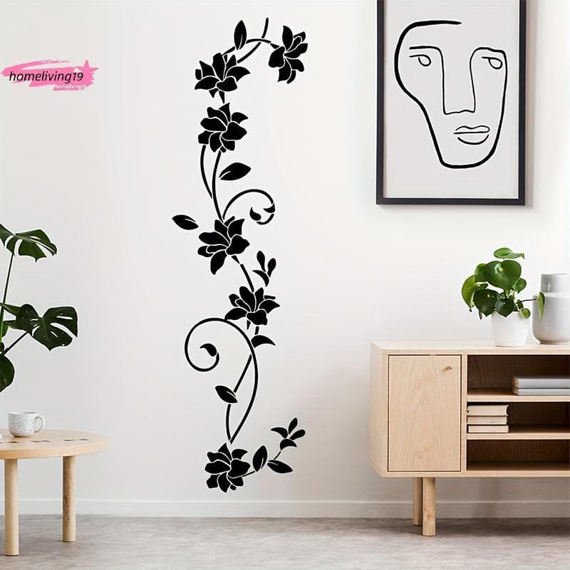 HOM Simplesbinação Floral Videira Parede Stiers Banheiro Auto-Adesivo À Prova Dwaterproof Água Decoração Para Casa Quent