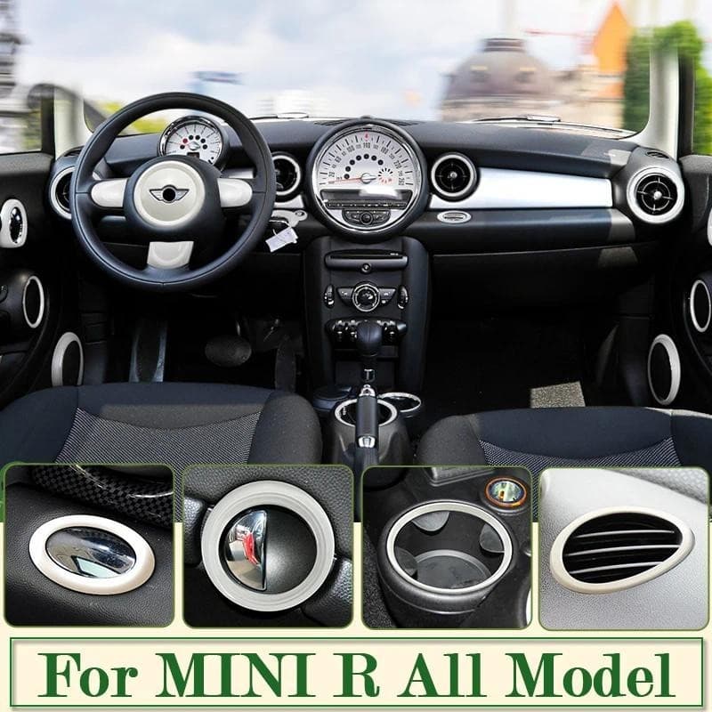 Plástico ABS Interior Do Carro Modificado Adesivo Decoração Capa Escudo Protetor Para BMW MINI Um Cooper R55 R56 R57 R58