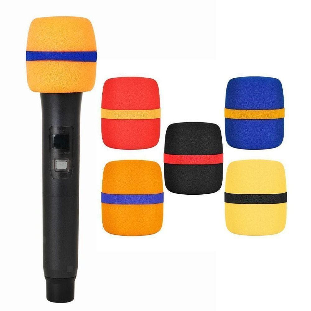 5PCS Capa de Espuma para Microfone, Filtro Pop Anti-Poeira, Protetor Espessado para Estúdio, Karaoke, DJ