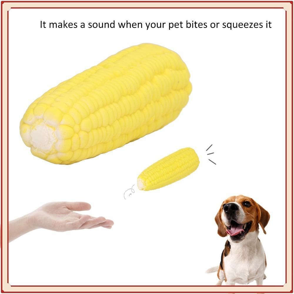 Brinquedo Da Mastigação Do Látex De 5 Pces , Resistente Amarelo Brilhante Cão Textura Flexível , Squeaker Construído No