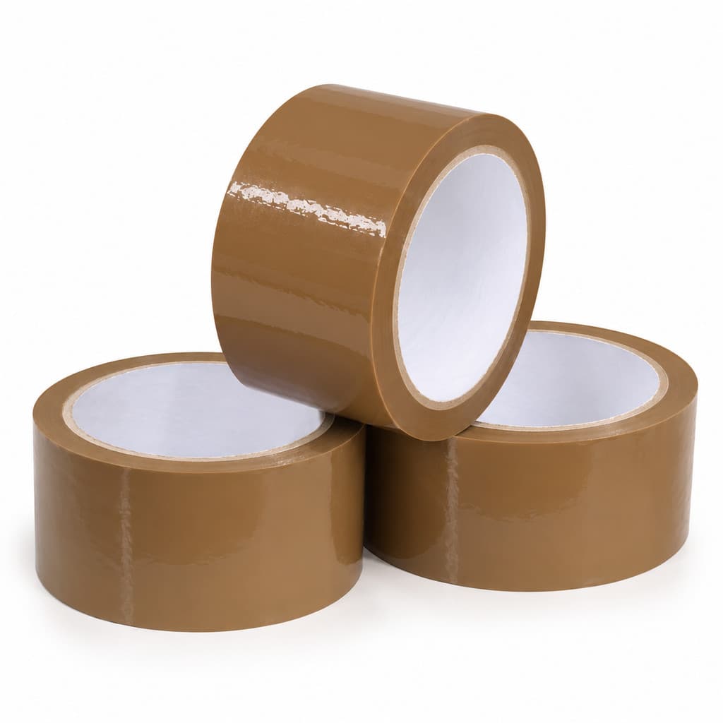 3 Rolos de Fita Adesiva Marrom 45mm x 40 Mts Fita Resistente