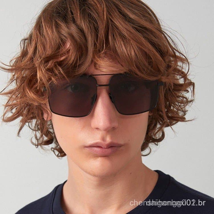Óculos de sol femininos de metal, óculos de sol masculinos com proteção UV.