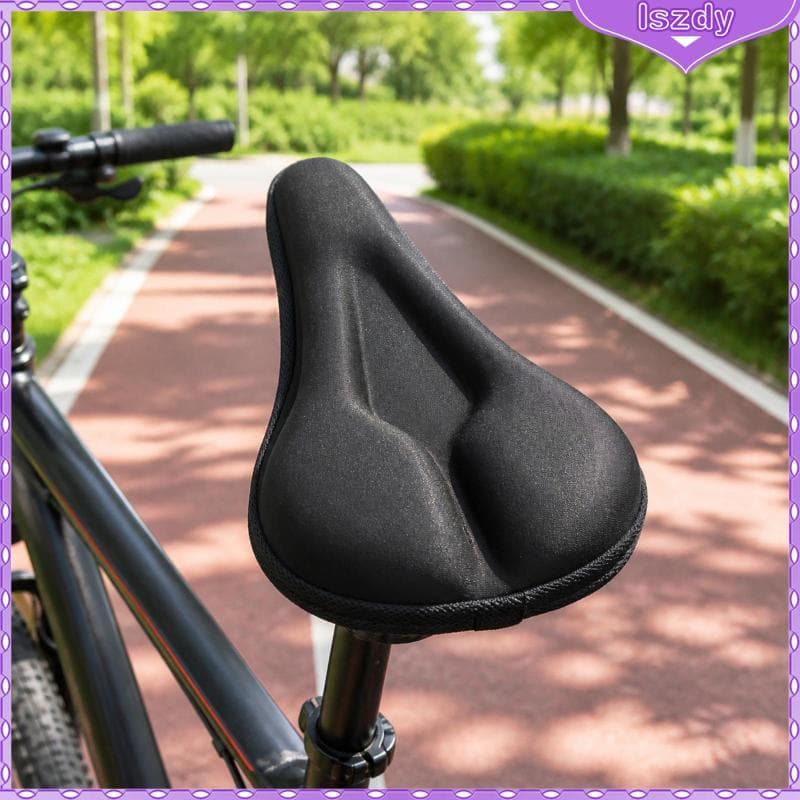 [Lszdy] Capa De Selim De Ciclo Acolchoada Soft Almofada De Assento De Bicicleta Com Contornos Ciclismo Flexível Portátil
