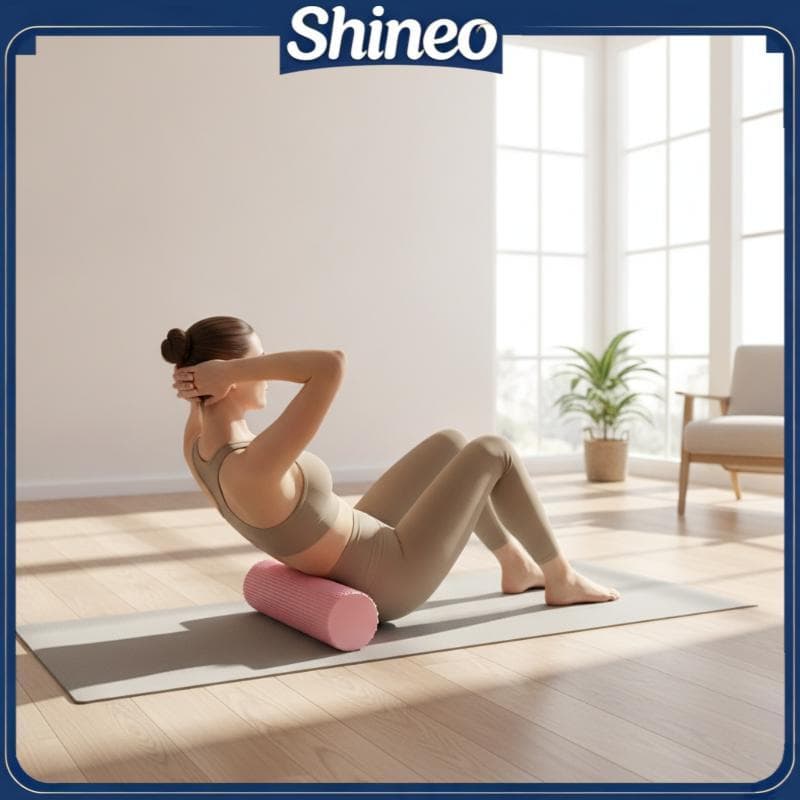 SHINE Portátil Rolo De Espuma EVA Bolhas Texturizadas Liberação Miofascial Antiderrapante Para Casa Yoga Fitness Fisiote