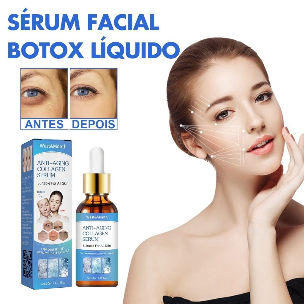 BOTOX Soro Original Líquido Retinol Firmador Colágeno Facial Antienvelhecimento Manchas Escuras 30 ml Essência