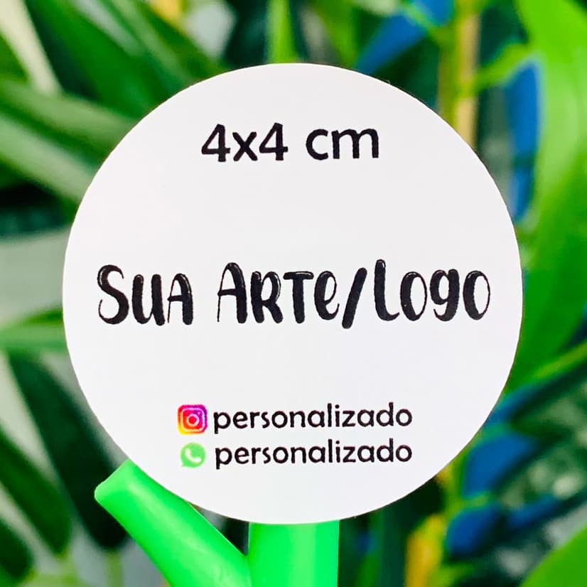Adesivos Personalizados 4x4 cm