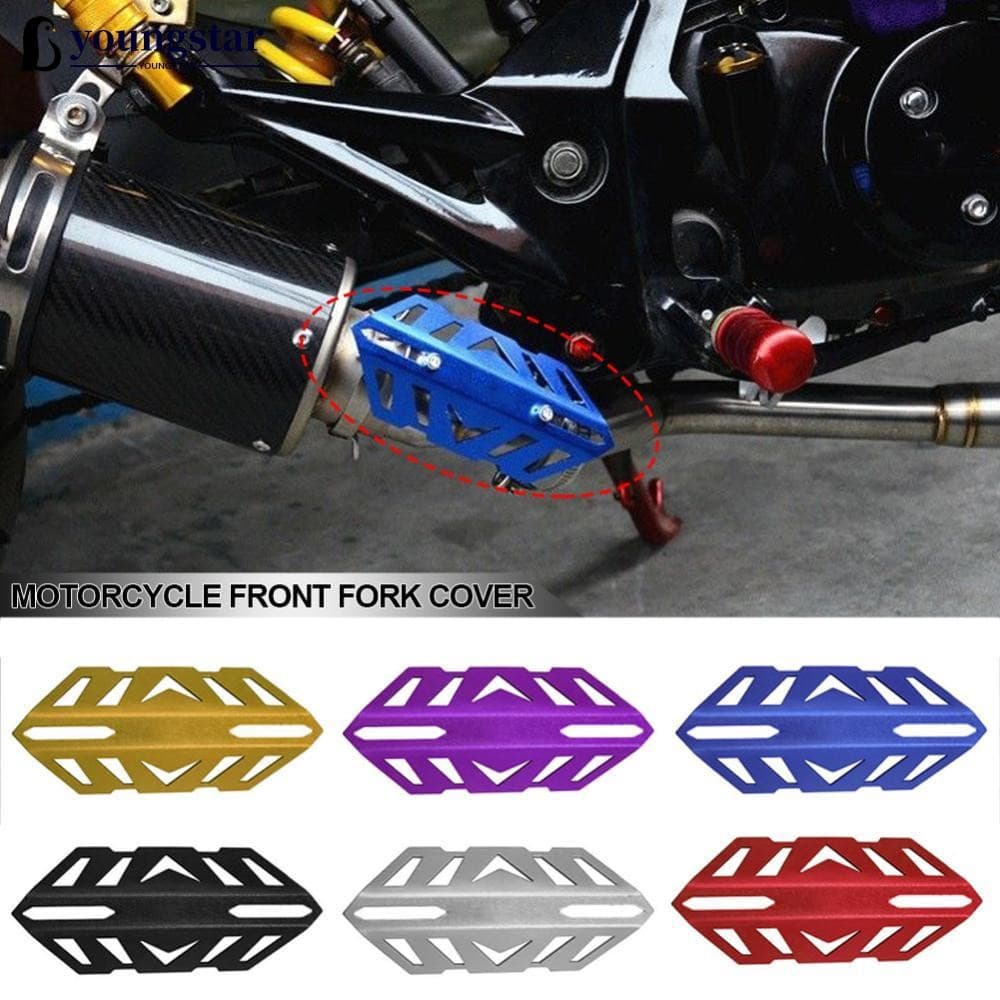 YOUNGSTAR Capa de Poeira para Garfo Frontal de Motocicleta em Liga de Alumínio Capa de Mola do Amortecedor Acessórios Ca