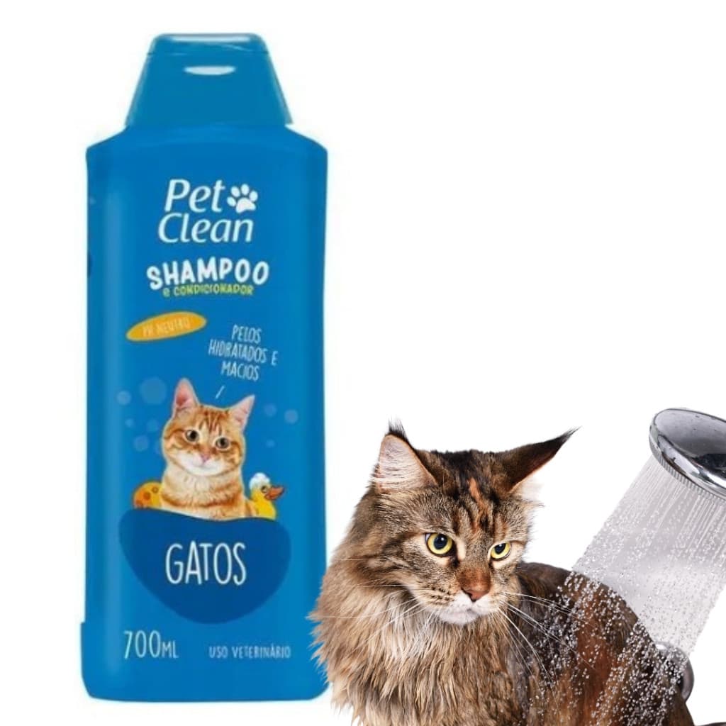Shampoo Condicionador Pet Clean 700ml Gato Pet Envio Imediato