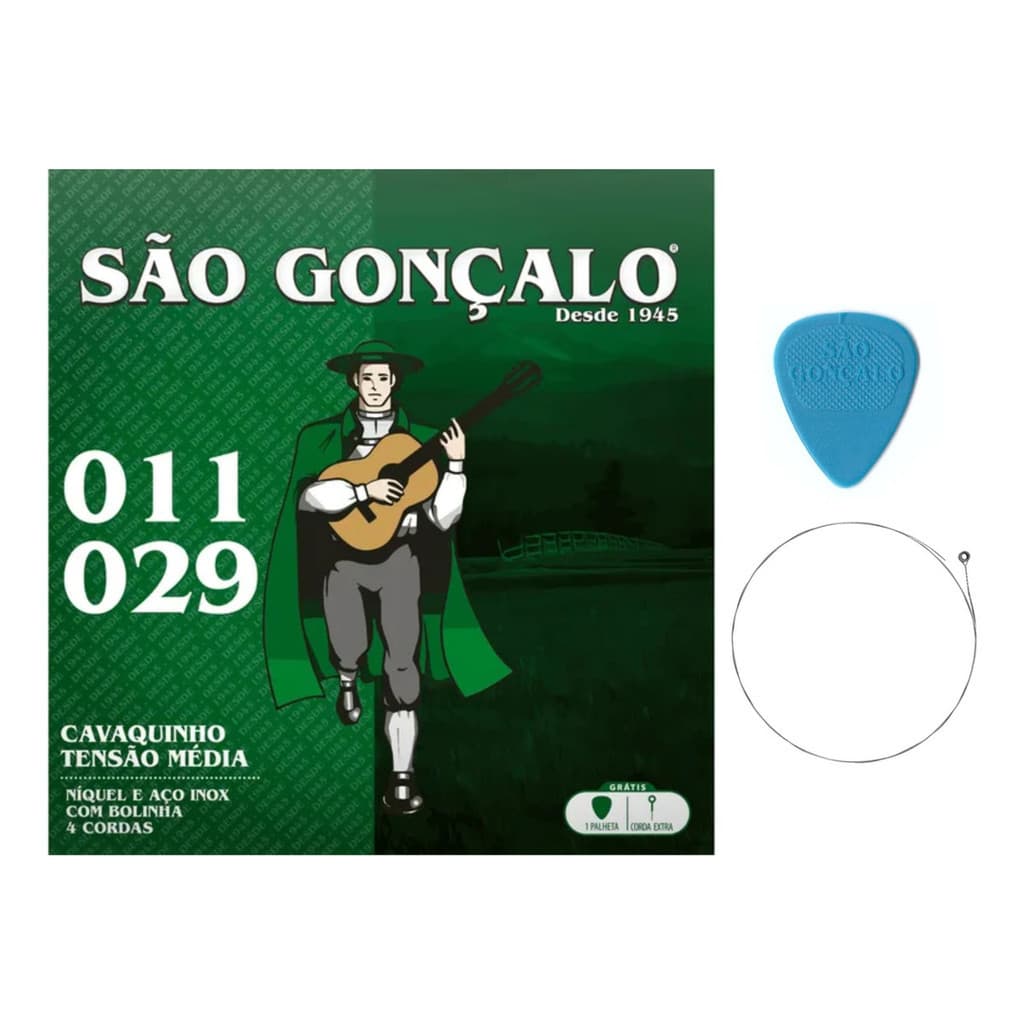 Encordoamento Cavaquinho Tensão Média São Gonçalo Promoção!