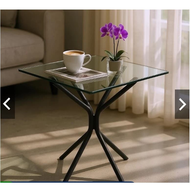 Base Pé De Mesa Design Minimalista Sofisticado Quadrada Redonda Vidro MDF Granito