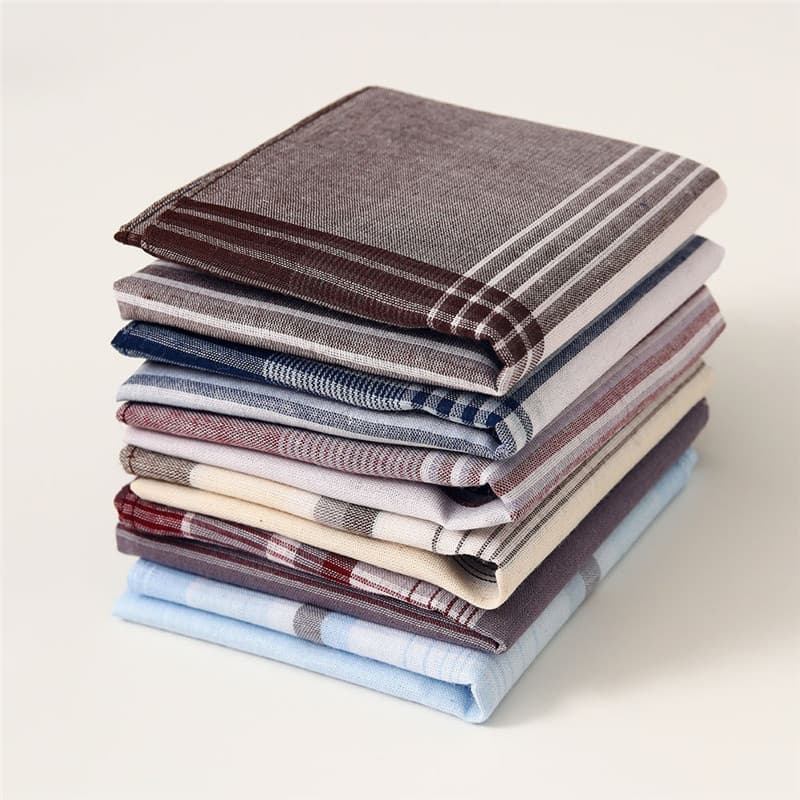 3 Pçs 38x38cm Lenço De Algodão Puro Masculino Clássico Retro Xadrez Estilo Fino Absorvente Terno Decoração Toalhas
