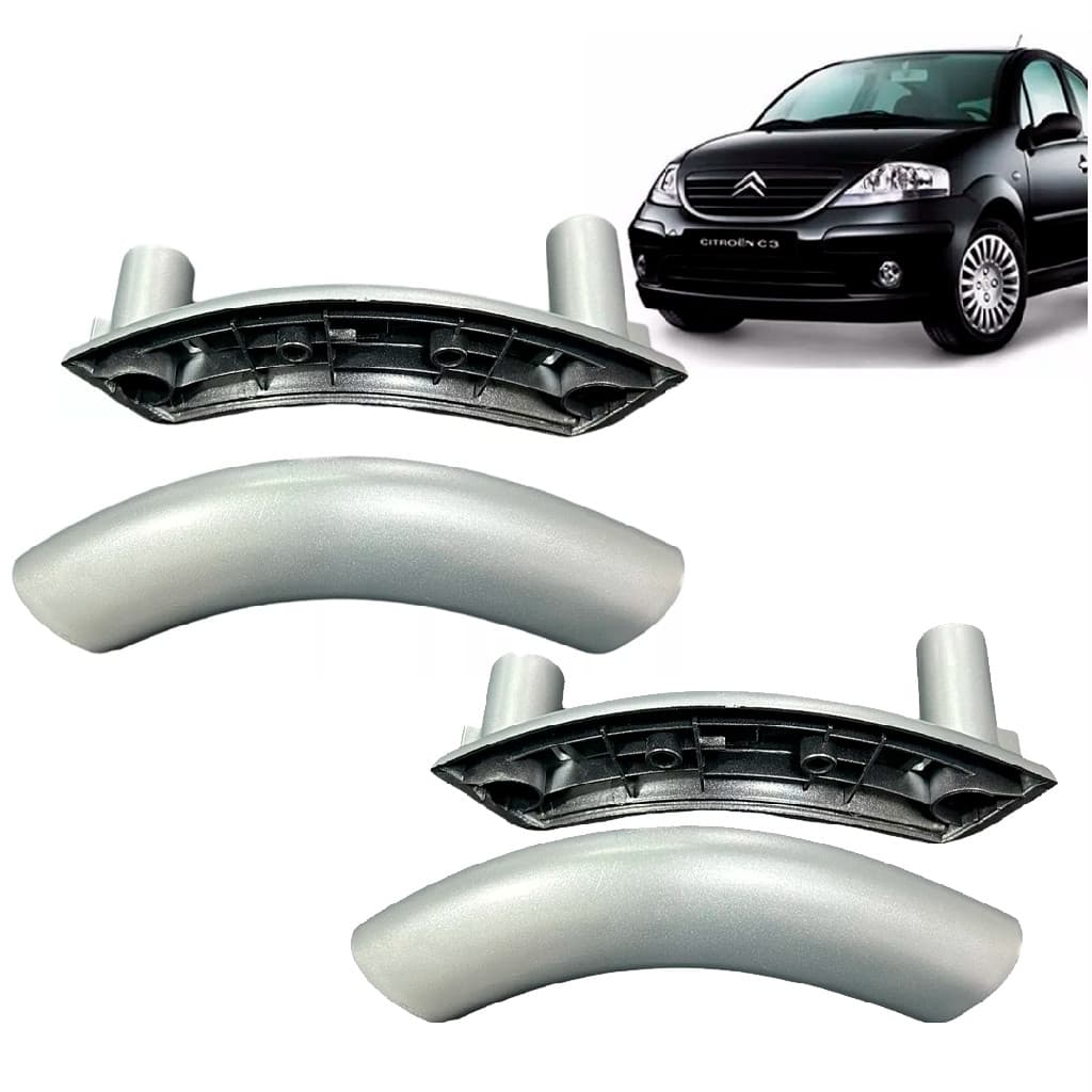 Par Puxador Interno Apoia Braço porta Citroen C3 03/12