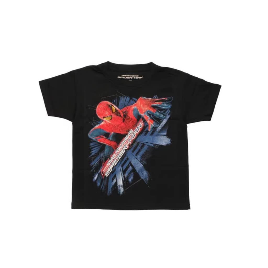 Camiseta Masculina Casual Retrô 100% Algodão Com Estampa Do Desenho Animado Do Homem-Aranha