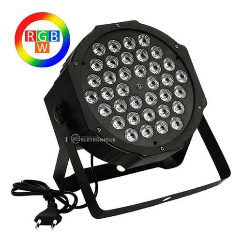 Luz De Palco Led Canhão Par Luatek Canhão Refletor 36 Leds Rgb