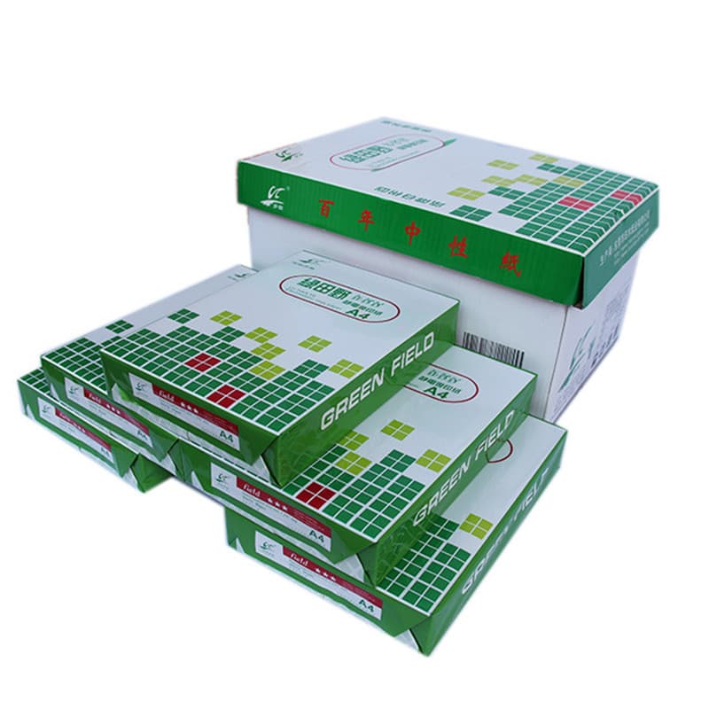 Greenfield A4 Papel para cópia Papel A4 80G A4 Papel para cópia 320 folhas/pacote 10 pacotes/caixa Papel branco A4
