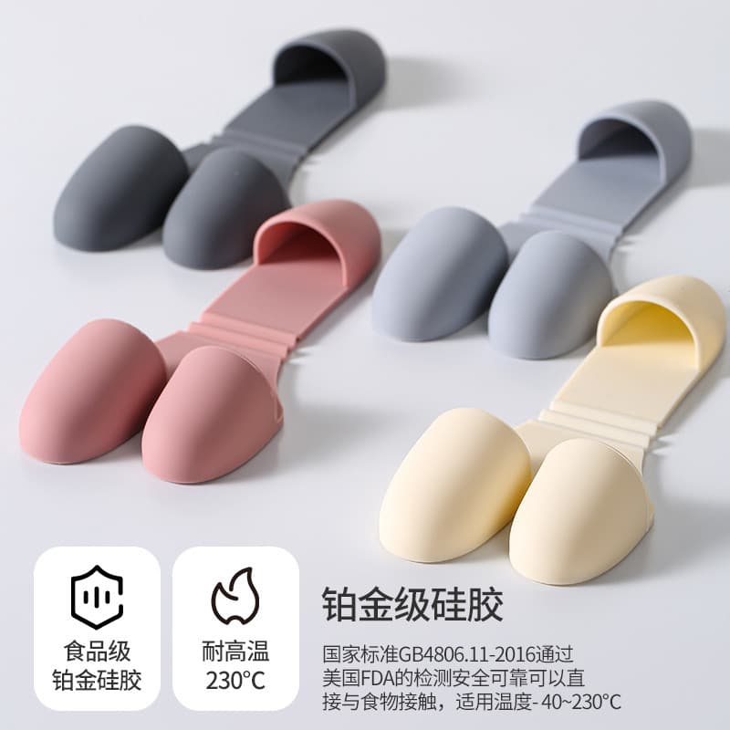 Silicone anti queimadura Luva térmica cozinha Luva de silicone resistente calor Luvas de isolamento térmico de dedo de s