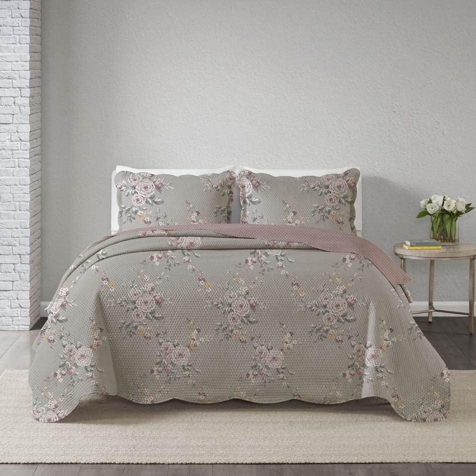 Colcha Cobre Leito Super King Milão Dupla Face 280x300cm Corttex Cama Box King Size Jogo de Cama Decorativo