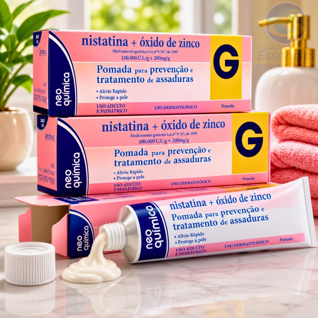 Pomada Para Assaduras Neo Química 60g Óxido de Zinco Bebê Prevenção Vermelhidão Promoção