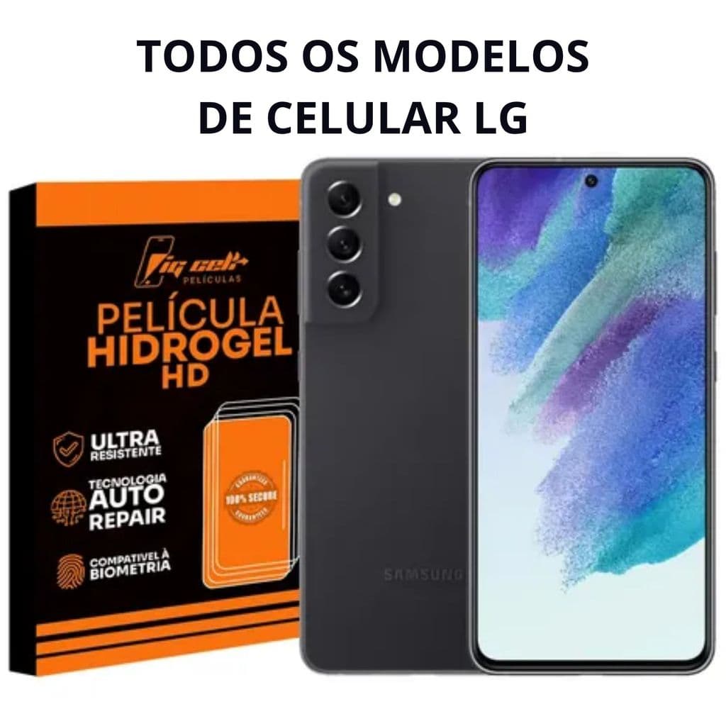 Película Hidrogel HD Transparente LG (Todos os Modelos) - Máxima Nitidez e Proteção