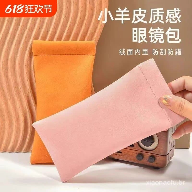 Bolsa popular para guardar óculos, estojo portátil resistente à pressão para óculos de sol com fecho automático por mola