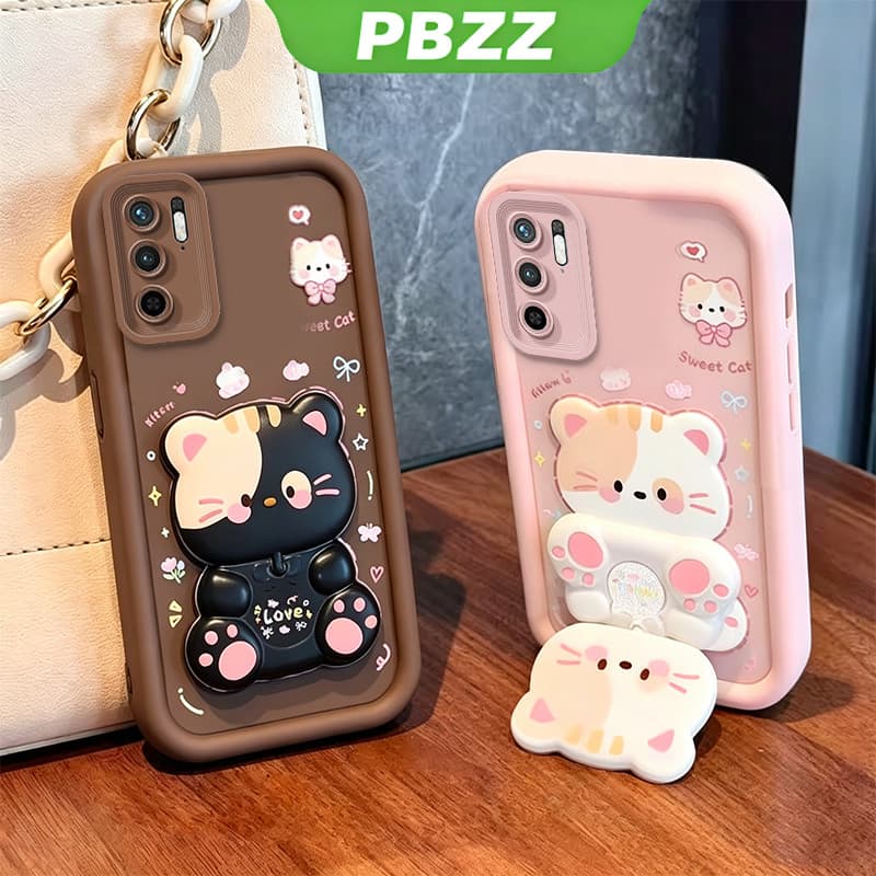 Capa Para REDMI NOTE 10 5G POCO M3 PRO 5G capinha normal Suporte de gatinho fofo feminina JTXMMZJ1