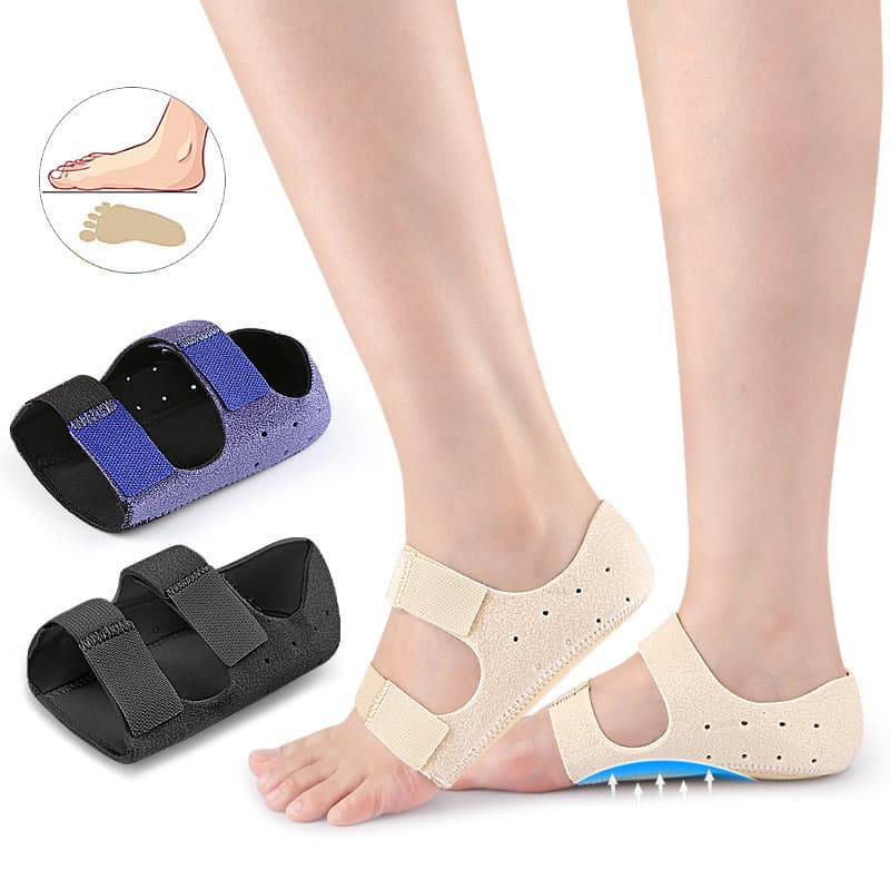 Novo arco dois-em-um Velcro calcanhar capa plana pé apoio almofada macio pé absorção de choque pé capa