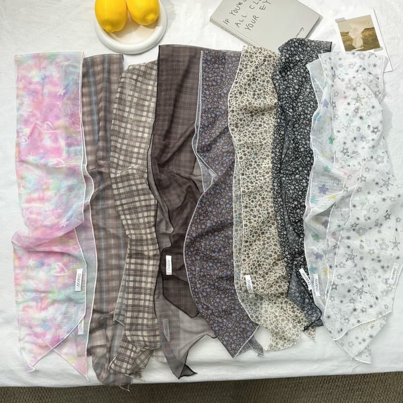 Primavera verão novo estilo sonhador luz fino longo cachecol fino All-Match cachecol Floral temperamento bonito decoraçã