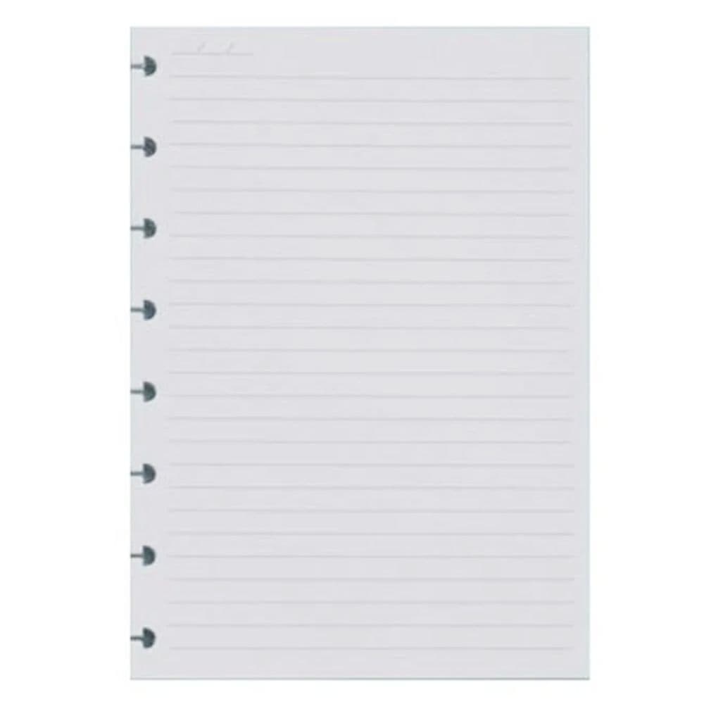 Refil de Folhas para Caderno Inteligente A5 Pautado 90g 50 Fls