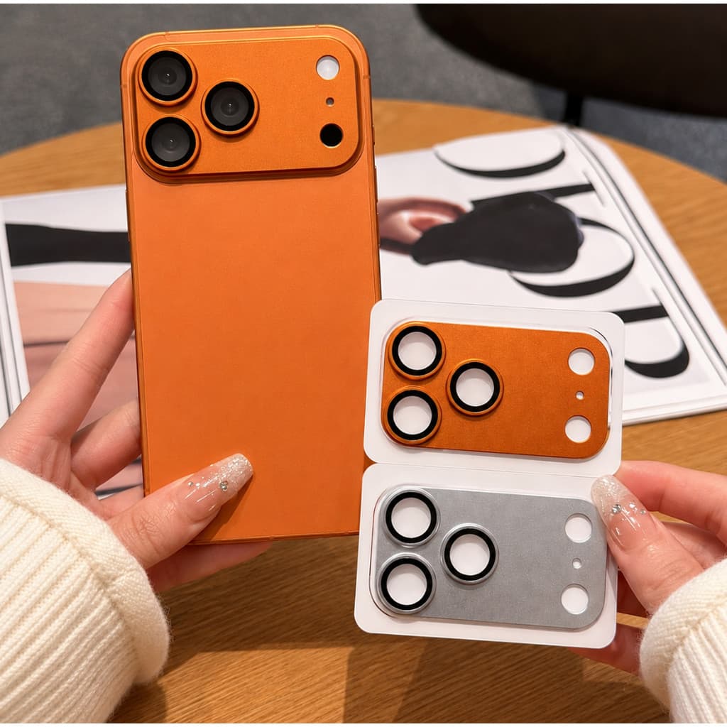 Película de Câmera para iPhone 17 Pro 17 Pro Max Protetor Vidro Temperado com Aro de Alumínio