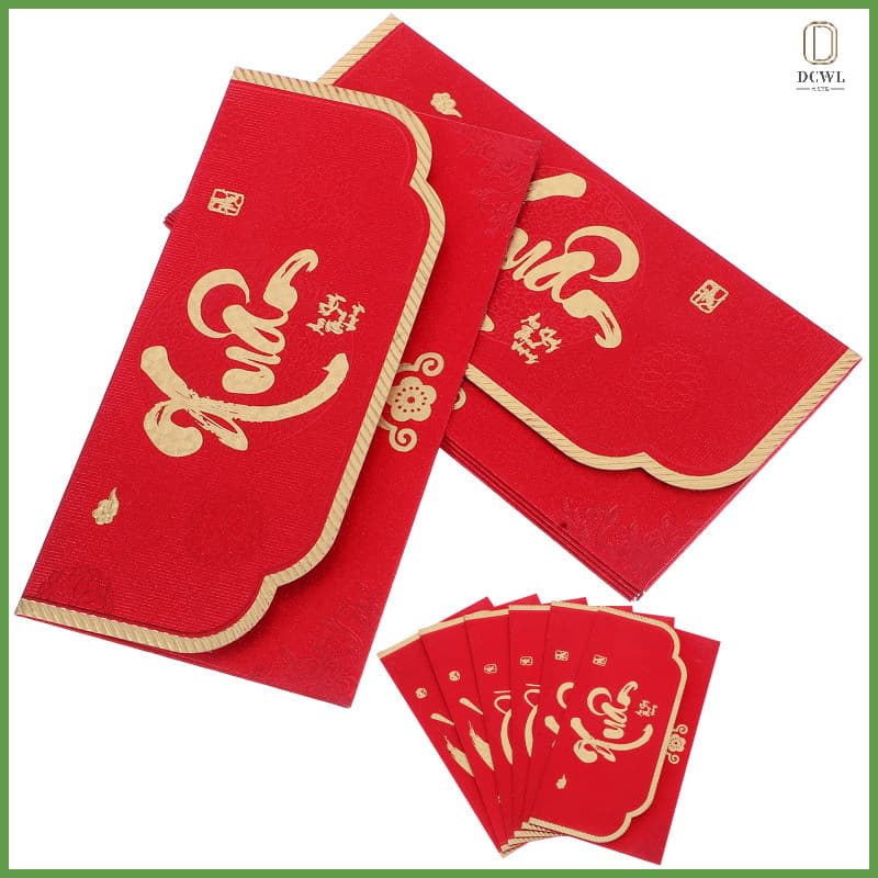 Envelopes De Dinheiro Da Sorte Pacotes Vermelhos De Ano Novo Decorativos dachwanli