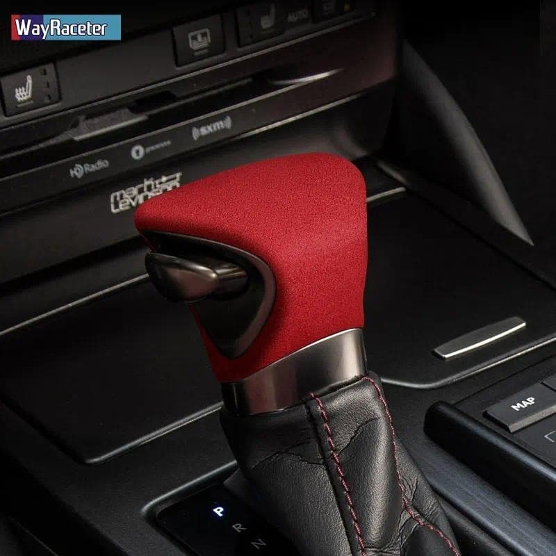 Ultrasuede Envoltório Botão De Mudança De Engrenagem ABS Guarnição Capa Adesivo Para Lexus NX 300h 450h RX 400h GS ES É