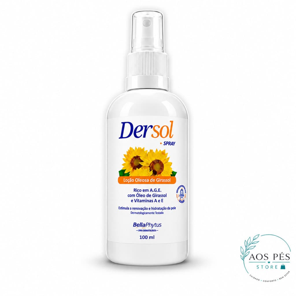 Óleo De Girassol AGE Spray 100ml Dersol Cicatrizante Hidratante Pele Ressecada Vitaminas A E BellaPhytus
