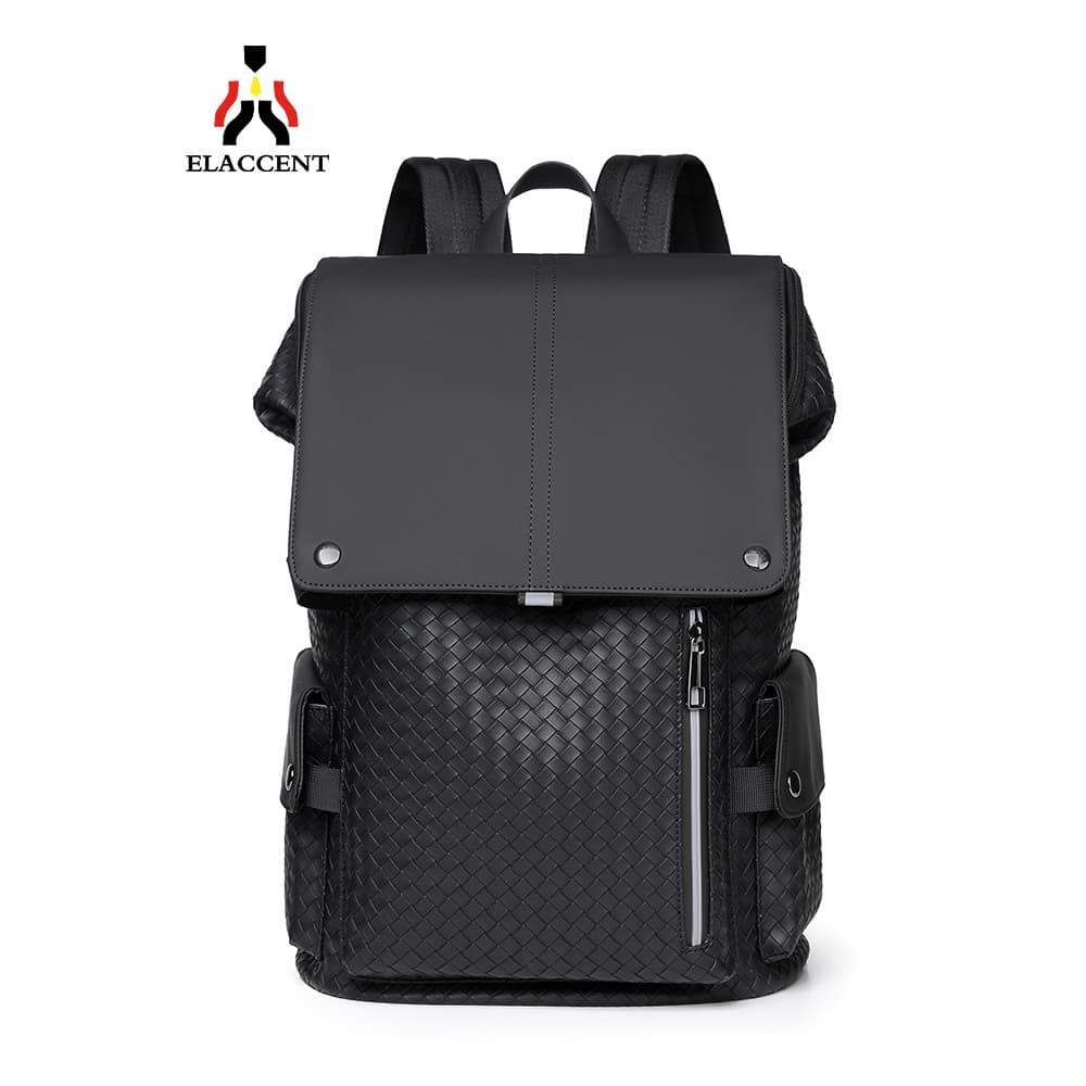 High-End tecido padrão mochila masculina de grande capacidade saco de computador mochila de viagem de negócios estudante