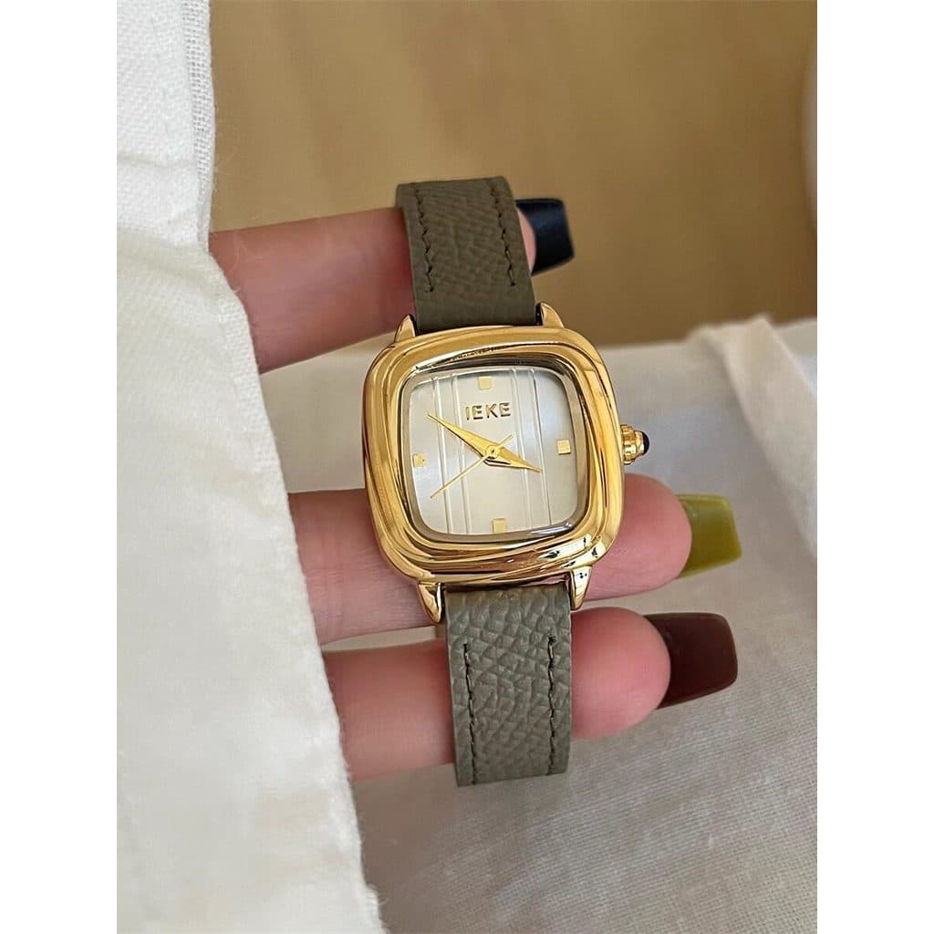 relogio feminino luxo relogio feminino pequeno delicado MIDI Retro Pequeno Cubo Açúcar Relógio Feminino High-End Sensaçã