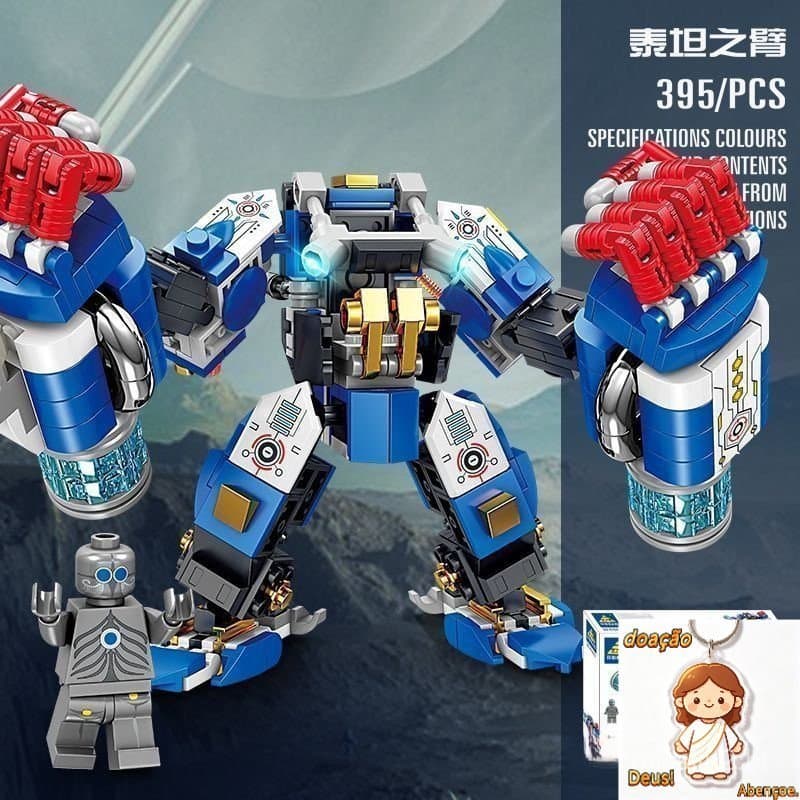 395 pçs Lego blocos de construção série Mecha transformando robô fantasma Ninja crianças meninos DIY educação científica