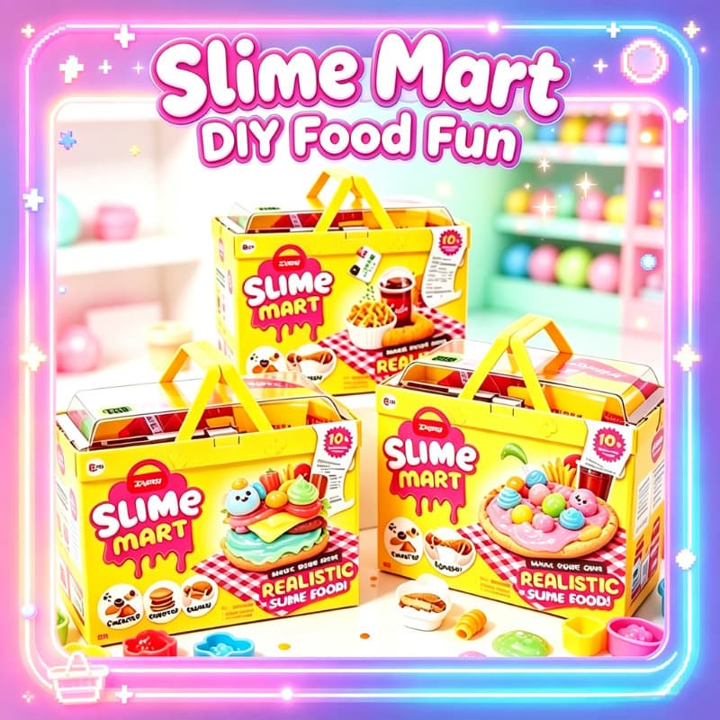 Cesta de Compras Slime Mart Série 1 Kit DIY de Slime Macio Sortido Alívio do Estresse Brincadeira Sensorial Criativa Pre